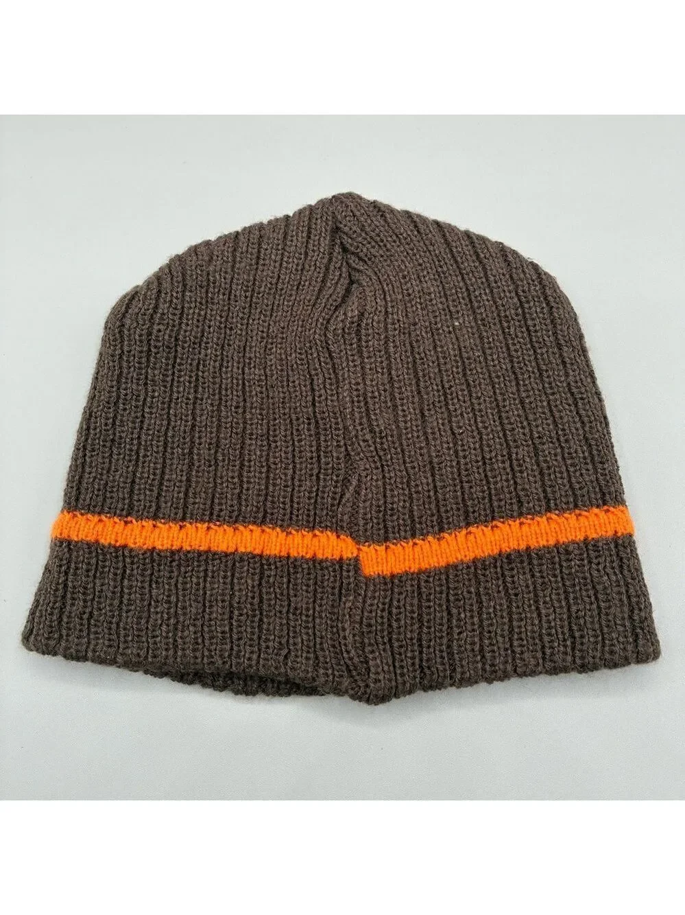 Vintage Cleveland Browns Youth Winter Beanie O/S Brown Orange NFL USA